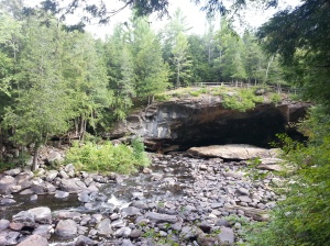 Natural rock bridge at Potterville 